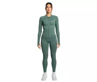GymBeam Strix Seamless Sports Longsleeve Top, Moss Green