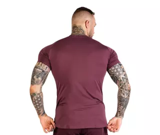 GymBeam TRN Fitted Men's T-Shirt, Eggplant (purple)