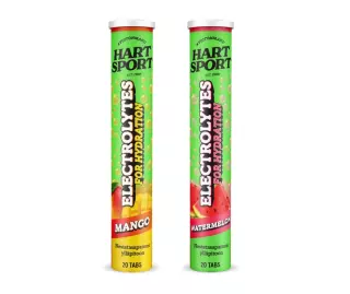 Hart-Sport Elektrolyyttiporeet, 20 tabl. (80 g)