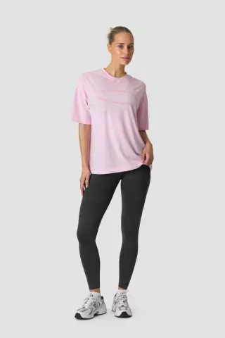 ICIW Essence Oversized T-shirt Print, Bubblegum Pink