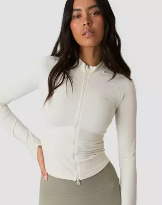 ICIW Sculpt Seamless 2-Way Zip (Poistotuote), Ivory