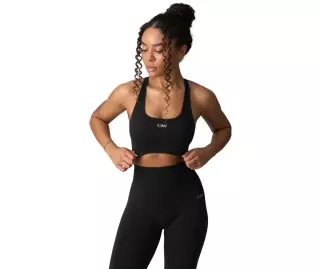 ICIW Smooth Seamless Sports Bra, Black
