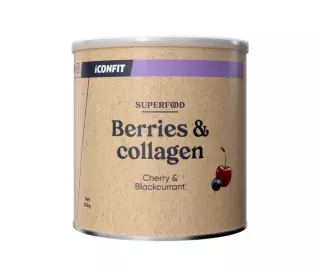 ICONFIT Superfood Berries & Collagen, Cherry & Blackcurrant, 250 g