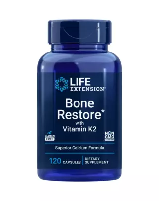 LifeExtension Bone Restore K2, 120 kaps.