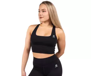 M-Sportswear Outlet Longline Sports Bra, Black
