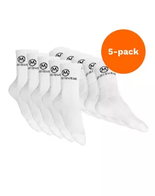 Big Buy: M-Sportswear Outlet Sport Socks, White 5-pack