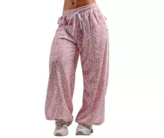 NEBBIA Baggy Leopard Sweatpants PRIMAL 865, Pink Leopard