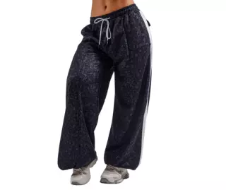 NEBBIA Baggy Leopard Sweatpants PRIMAL 865, Black Leopard