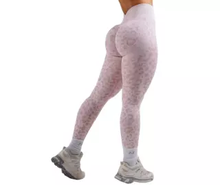 NEBBIA Push-Up Compression Leopard Leggings PRIMAL 849, Pink Leopard
