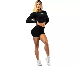 NEBBIA Push-Up Short Leggings with High Waist Power 893, Black
