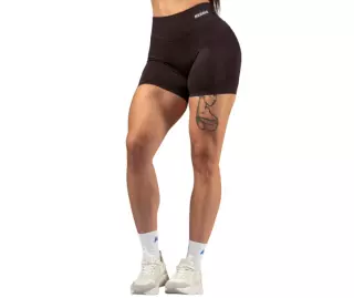 NEBBIA Push-Up Short Leggings with High Waist Power 893, Dark Brown