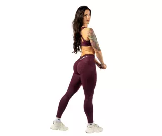 NEBBIA V-Shaping Belt Leggings Strong Beauty 425, Dark Red