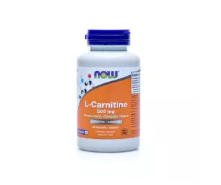 NOW Foods L-Carnitine 500 mg, 60 kaps.