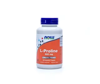 NOW Foods L-Proline 500 mg, 120 kaps.
