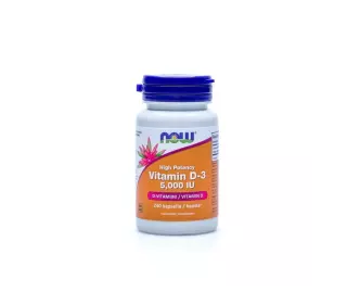 NOW Foods Vitamin D-3 5000 IU (125 mcg), 240 kaps.