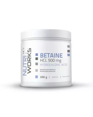 Nutri Works Betaine HCL 500 mg, 200 g (26.12.2026)