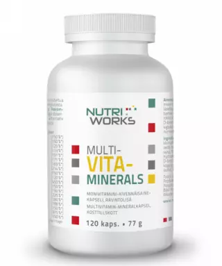 Nutri Works Multivita-Minerals, 120 kaps.