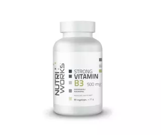 Nutri Works Strong Vitamin B3 500 mg, 90 kaps.