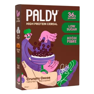 Paldy High Protein Cereal proteiinimurot, 210 g, Crunchy Cocoa