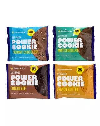 Planet Amino Power Cookie -proteiinikeksi, Rapea Kaurakarpalo (85 g) (12/26)