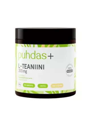 Puhdas+ L-teaniini 200 mg, 40 g