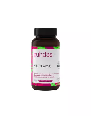 Puhdas+ NADH 6 mg, 50 kaps.