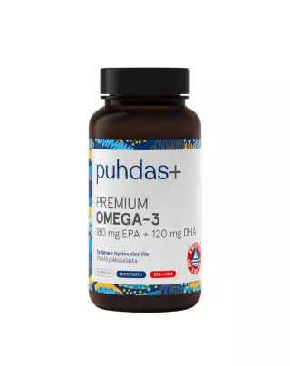 Puhdas+ Premium Omega-3 180 mg EPA + 120 mg DHA