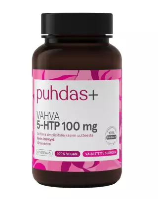 Puhdas+ Vahva 5-HTP 100 mg, 60 kaps. (11/26)