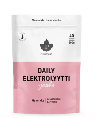 Puhdistamo Daily Elektrolyyttijauhe