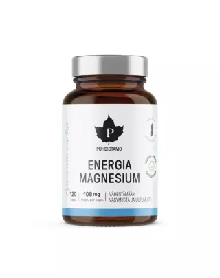 Puhdistamo Energia Magnesium, 120 kaps.