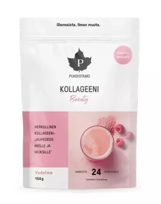 Puhdistamo Kollageeni Beauty, 150 g, Vadelma