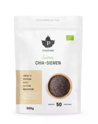 Puhdistamo Luomu Chia-Siemen