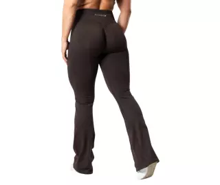 Relode Aura Seamless Scrunch Flared Tights, Espresso Brown