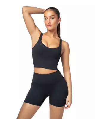 Famme Softy Crop Top (Poistotuote), Black