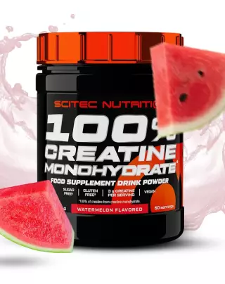SCITEC 100 % Creatine Monohydrate, Flavoured, 300 g
