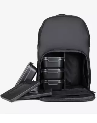 Smartshake Meal Prep Backpack with 4 Food Containers and 2 Ice Packs