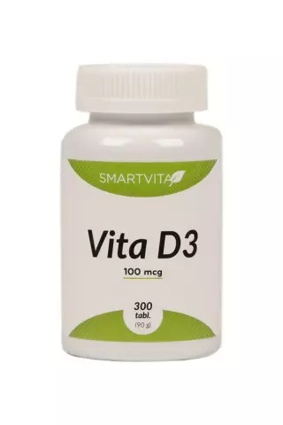 SMARTVITA Vita D3 100 mcg, 300 tabl.